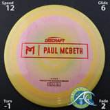Discraft Paul McBeth Prototype Ares - Distance Driver - Scale Weight -