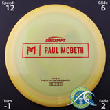 Discraft Paul McBeth Prototype Ares - Distance Driver - Scale Weight -