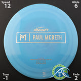 Discraft Paul McBeth Prototype Ares - Distance Driver - Scale Weight -