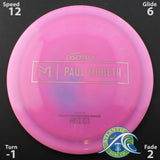 Discraft Paul McBeth Prototype Ares - Distance Driver - Scale Weight -