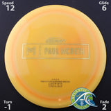 Discraft Paul McBeth Prototype Ares - Distance Driver - Scale Weight -