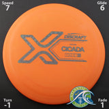 Discraft X Line Cicada - Fairway Driver - Scale Weight -