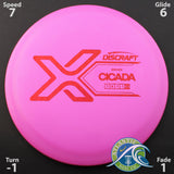 Discraft X Line Cicada - Fairway Driver - Scale Weight -