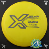 Discraft X Line Cicada - Fairway Driver - Scale Weight -