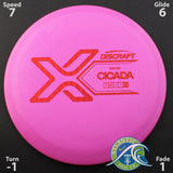 Discraft X Line Cicada - Fairway Driver - Scale Weight -