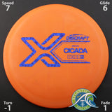 Discraft X Line Cicada - Fairway Driver - Scale Weight -