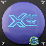 Discraft X Line Cicada - Fairway Driver - Scale Weight -
