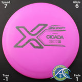 Discraft X Line Cicada - Fairway Driver - Scale Weight -